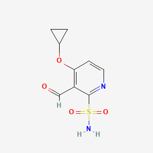 4-Cyclopropoxy-3-formylpyridine-2-sulfonamide