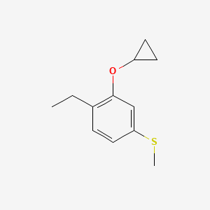 (3-Cyclopropoxy-4-ethylphenyl)(methyl)sulfane