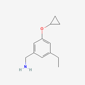 (3-Cyclopropoxy-5-ethylphenyl)methanamine