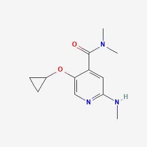 5-Cyclopropoxy-N,N-dimethyl-2-(methylamino)isonicotinamide