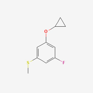 molecular formula C10H11FOS B14830040 (3-Cyclopropoxy-5-fluorophenyl)(methyl)sulfane 