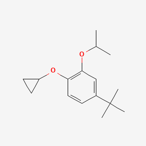 molecular formula C16H24O2 B14830044 4-Tert-butyl-1-cyclopropoxy-2-isopropoxybenzene 