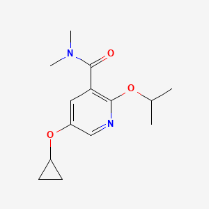 5-Cyclopropoxy-2-isopropoxy-N,N-dimethylnicotinamide