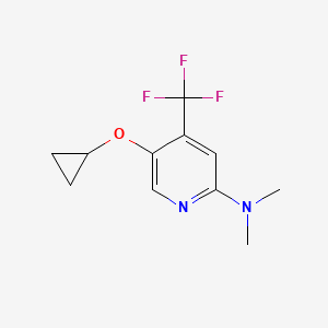 5-Cyclopropoxy-N,N-dimethyl-4-(trifluoromethyl)pyridin-2-amine