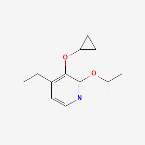 molecular formula C13H19NO2 B14830099 3-Cyclopropoxy-4-ethyl-2-isopropoxypyridine 