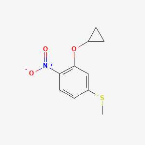 (3-Cyclopropoxy-4-nitrophenyl)(methyl)sulfane