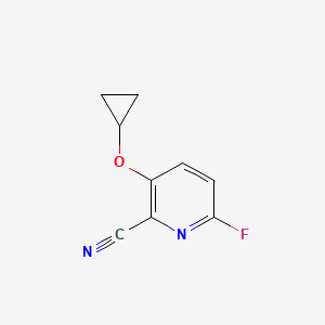 3-Cyclopropoxy-6-fluoropicolinonitrile