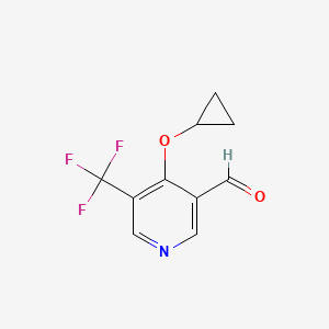 4-Cyclopropoxy-5-(trifluoromethyl)nicotinaldehyde