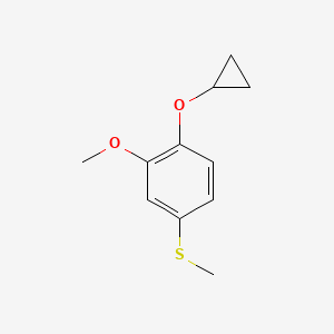 (4-Cyclopropoxy-3-methoxyphenyl)(methyl)sulfane