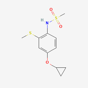 N-(4-Cyclopropoxy-2-(methylthio)phenyl)methanesulfonamide