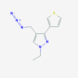 molecular formula C10H11N5S B1483019 4-(azidomethyl)-1-ethyl-3-(thiophen-3-yl)-1H-pyrazole CAS No. 2098078-00-1