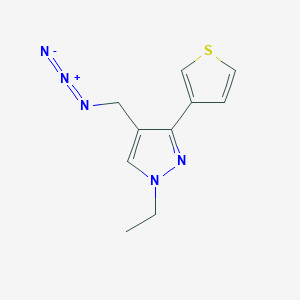 molecular formula C10H11N5S B1483019 4-(azidométhyl)-1-éthyl-3-(thiophène-3-yl)-1H-pyrazole CAS No. 2098078-00-1