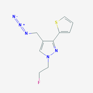 molecular formula C10H10FN5S B1483020 4-(azidomethyl)-1-(2-fluoroethyl)-3-(thiophen-2-yl)-1H-pyrazole CAS No. 2098086-84-9