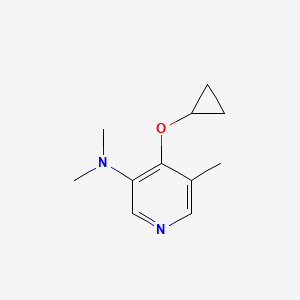 molecular formula C11H16N2O B14830220 4-Cyclopropoxy-N,N,5-trimethylpyridin-3-amine CAS No. 1243400-20-5