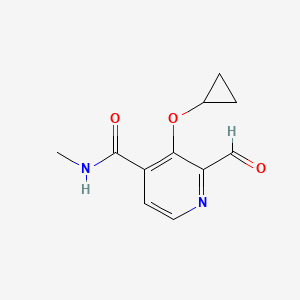 3-Cyclopropoxy-2-formyl-N-methylisonicotinamide