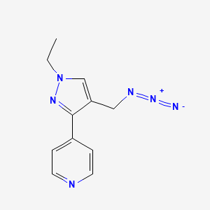 molecular formula C11H12N6 B1483028 4-(4-(azidomethyl)-1-ethyl-1H-pyrazol-3-yl)pyridine CAS No. 2097972-72-8