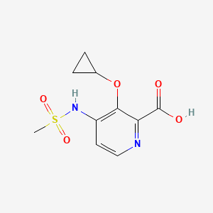 3-Cyclopropoxy-4-(methylsulfonamido)picolinic acid