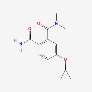 molecular formula C13H16N2O3 B14830307 5-Cyclopropoxy-N1,N1-dimethylphthalamide 