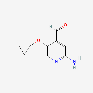 2-Amino-5-cyclopropoxyisonicotinaldehyde