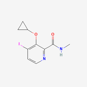 molecular formula C10H11IN2O2 B14830344 3-Cyclopropoxy-4-iodo-N-methylpicolinamide 