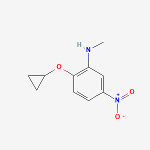 2-Cyclopropoxy-N-methyl-5-nitroaniline