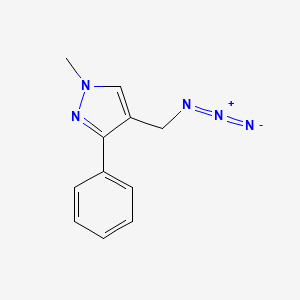molecular formula C11H11N5 B1483036 4-(azidomethyl)-1-methyl-3-phenyl-1H-pyrazole CAS No. 2098139-22-9