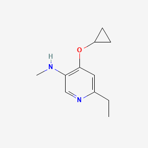 4-Cyclopropoxy-6-ethyl-N-methylpyridin-3-amine