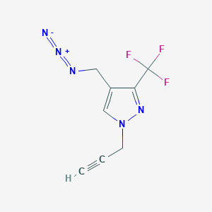 4-(azidomethyl)-1-(prop-2-yn-1-yl)-3-(trifluoromethyl)-1H-pyrazole