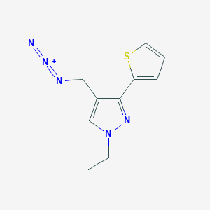 molecular formula C10H11N5S B1483041 4-(azidomethyl)-1-ethyl-3-(thiophen-2-yl)-1H-pyrazole CAS No. 2097972-60-4