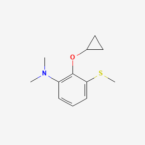 2-Cyclopropoxy-N,N-dimethyl-3-(methylthio)aniline