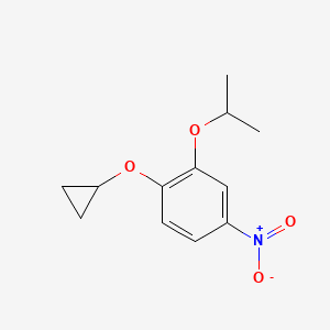 1-Cyclopropoxy-2-isopropoxy-4-nitrobenzene