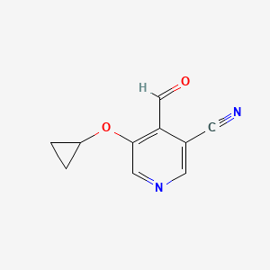 5-Cyclopropoxy-4-formylnicotinonitrile