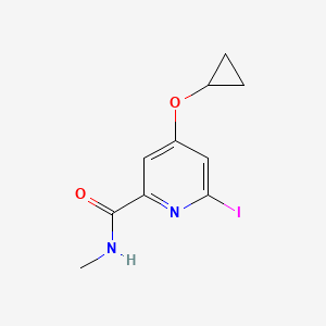 4-Cyclopropoxy-6-iodo-N-methylpicolinamide