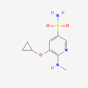 5-Cyclopropoxy-6-(methylamino)pyridine-3-sulfonamide