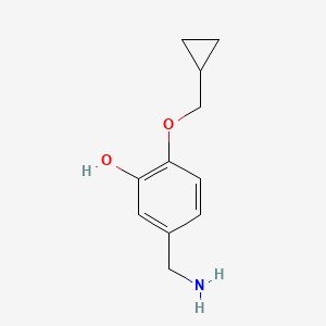 5-(Aminomethyl)-2-(cyclopropylmethoxy)phenol