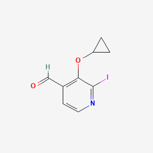 3-Cyclopropoxy-2-iodoisonicotinaldehyde