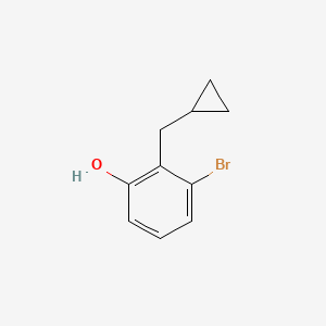 3-Bromo-2-(cyclopropylmethyl)phenol