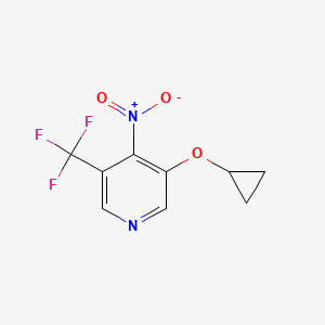 3-Cyclopropoxy-4-nitro-5-(trifluoromethyl)pyridine