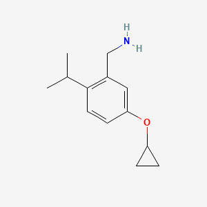 (5-Cyclopropoxy-2-isopropylphenyl)methanamine