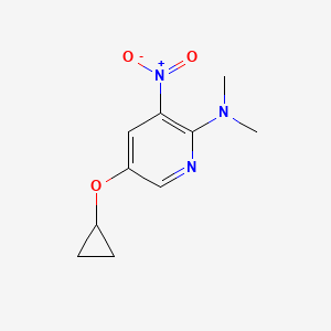 5-Cyclopropoxy-N,N-dimethyl-3-nitropyridin-2-amine