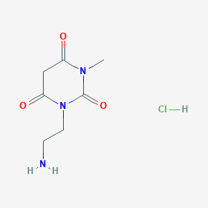 1-(2-aminoethyl)-3-methylpyrimidine-2,4,6(1H,3H,5H)-trione hydrochloride
