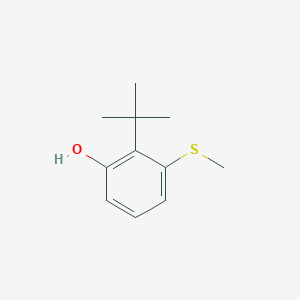 2-Tert-butyl-3-(methylsulfanyl)phenol