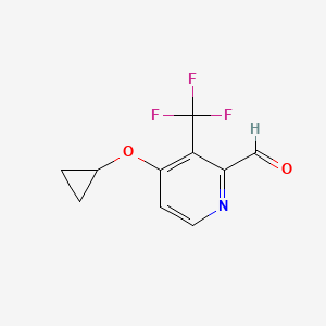 4-Cyclopropoxy-3-(trifluoromethyl)picolinaldehyde