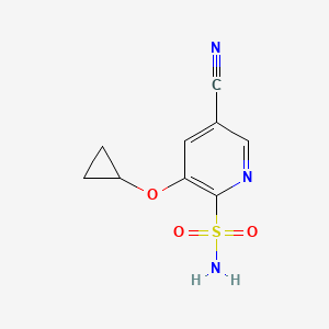 5-Cyano-3-cyclopropoxypyridine-2-sulfonamide