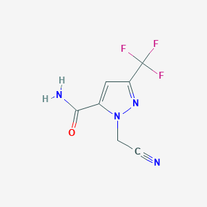 1-(cyanomethyl)-3-(trifluoromethyl)-1H-pyrazole-5-carboxamide