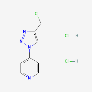 4-(4-(chloromethyl)-1H-1,2,3-triazol-1-yl)pyridine dihydrochloride