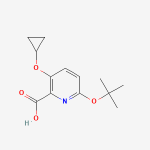 6-Tert-butoxy-3-cyclopropoxypicolinic acid