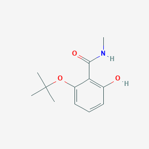 molecular formula C12H17NO3 B14830699 2-Tert-butoxy-6-hydroxy-N-methylbenzamide 