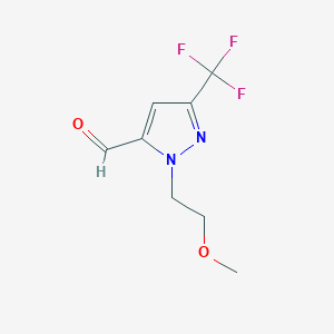 1-(2-methoxyethyl)-3-(trifluoromethyl)-1H-pyrazole-5-carbaldehyde