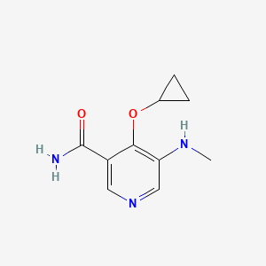 4-Cyclopropoxy-5-(methylamino)nicotinamide